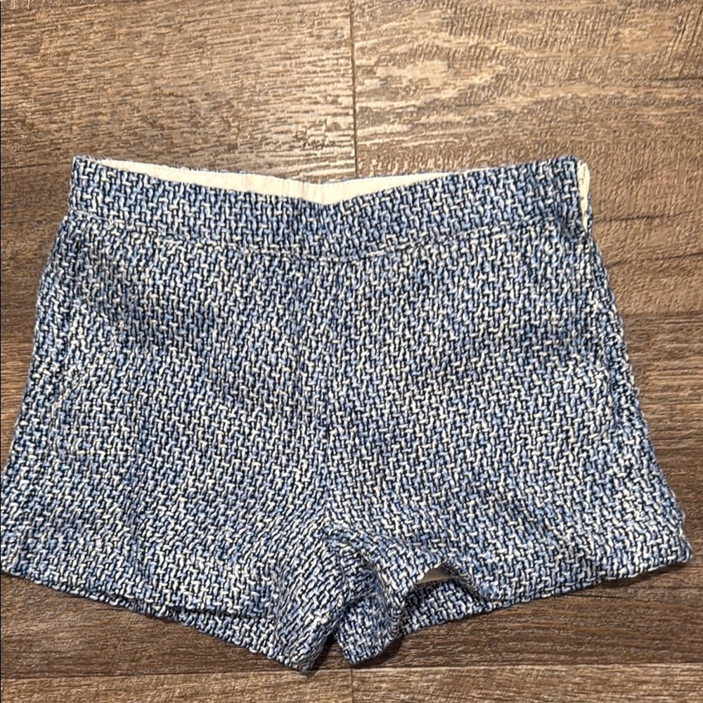 Janie and Jack Blue Tweed Shorts w/ functional pockets & lining